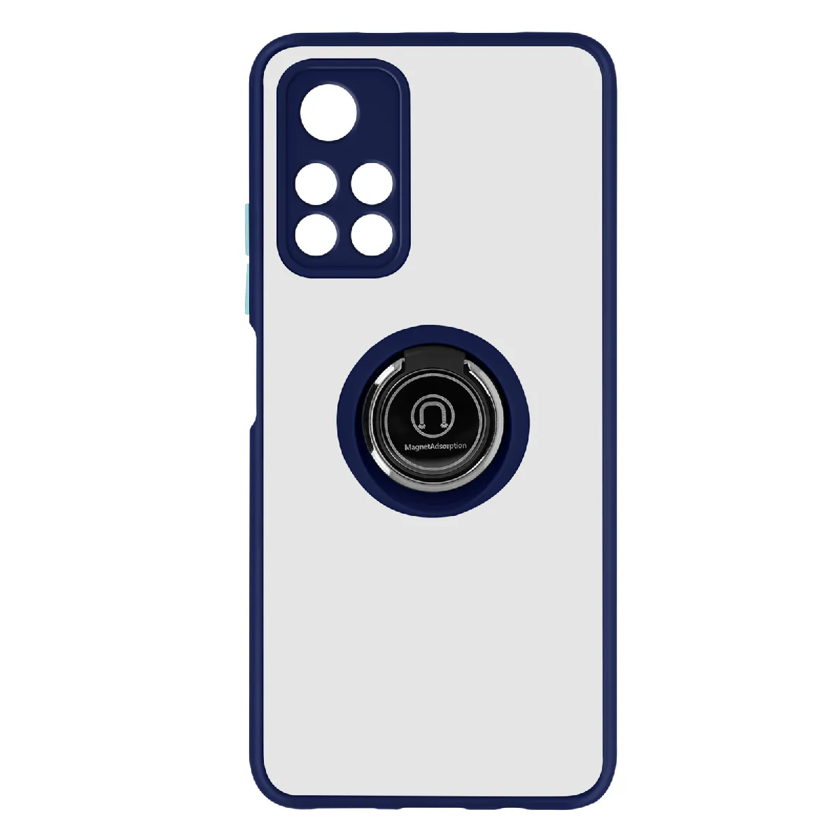 Avizar Bleu Coque Pour Poco M4 Pro 5G/Redmi Note 11S 5G Bi-Matière Bague Support