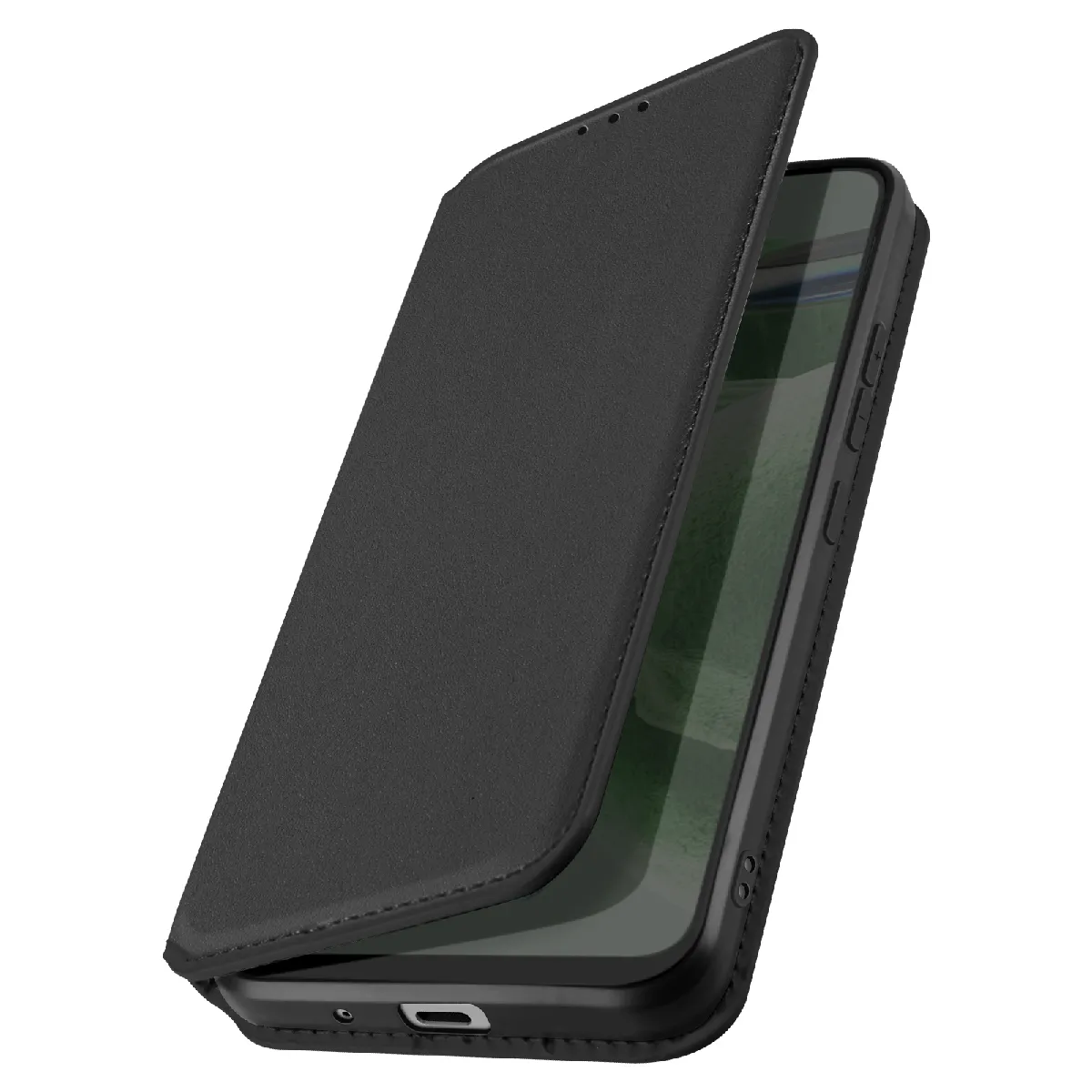 Avizar Noir Étui Pour Honor 8 Porte-Carte Support Vidéo Clapet Magnétique
