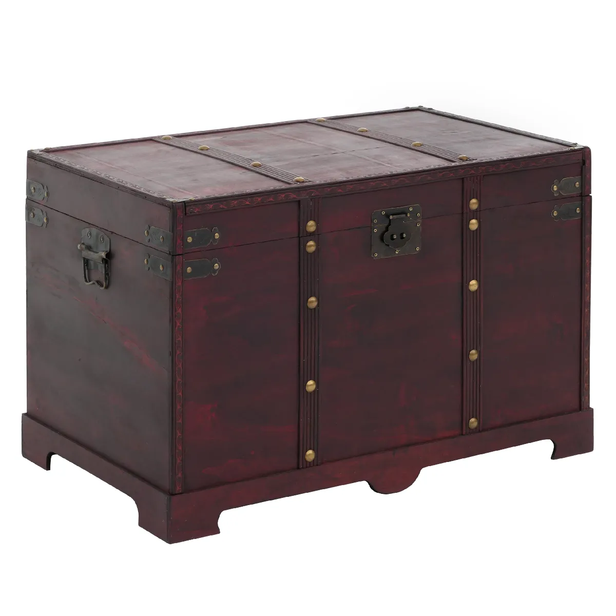 Mendler Marron Coffre De Rangement Valence