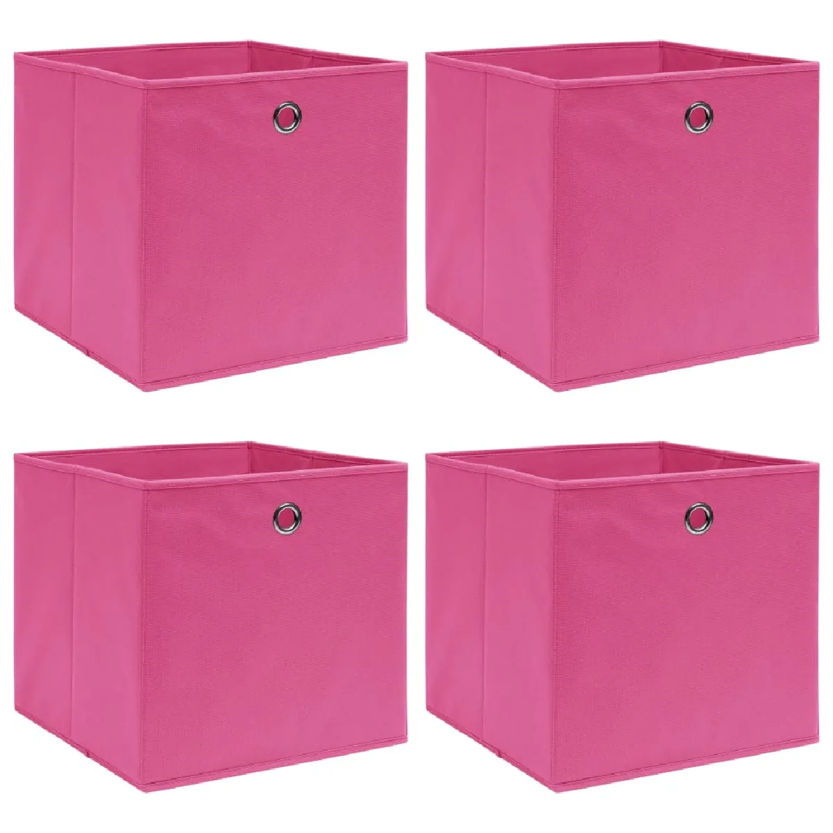 vidaXL Boîtes de rangement set - Rose