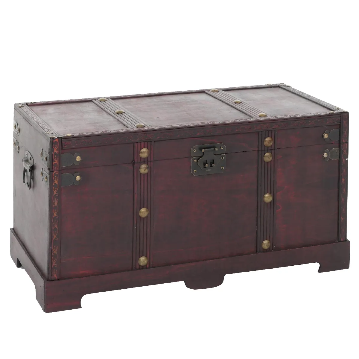 Mendler Marron Coffre De Rangement Valence