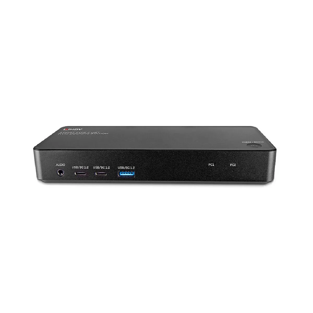 Lindy Noir Commutateur Kvm 2 Port Type C Mst