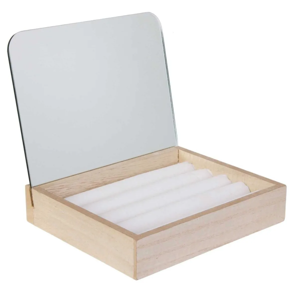 Boîte à Bijoux Todeco - Organisation élégante Pour Tous Vos Accessoires - Blanc 36x28,5x23 Cm