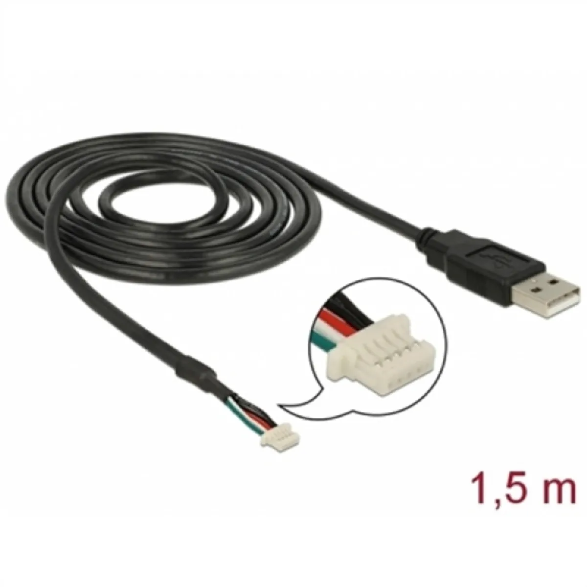 Delock Noire Usb 2.0 Adapter - 1.5 M