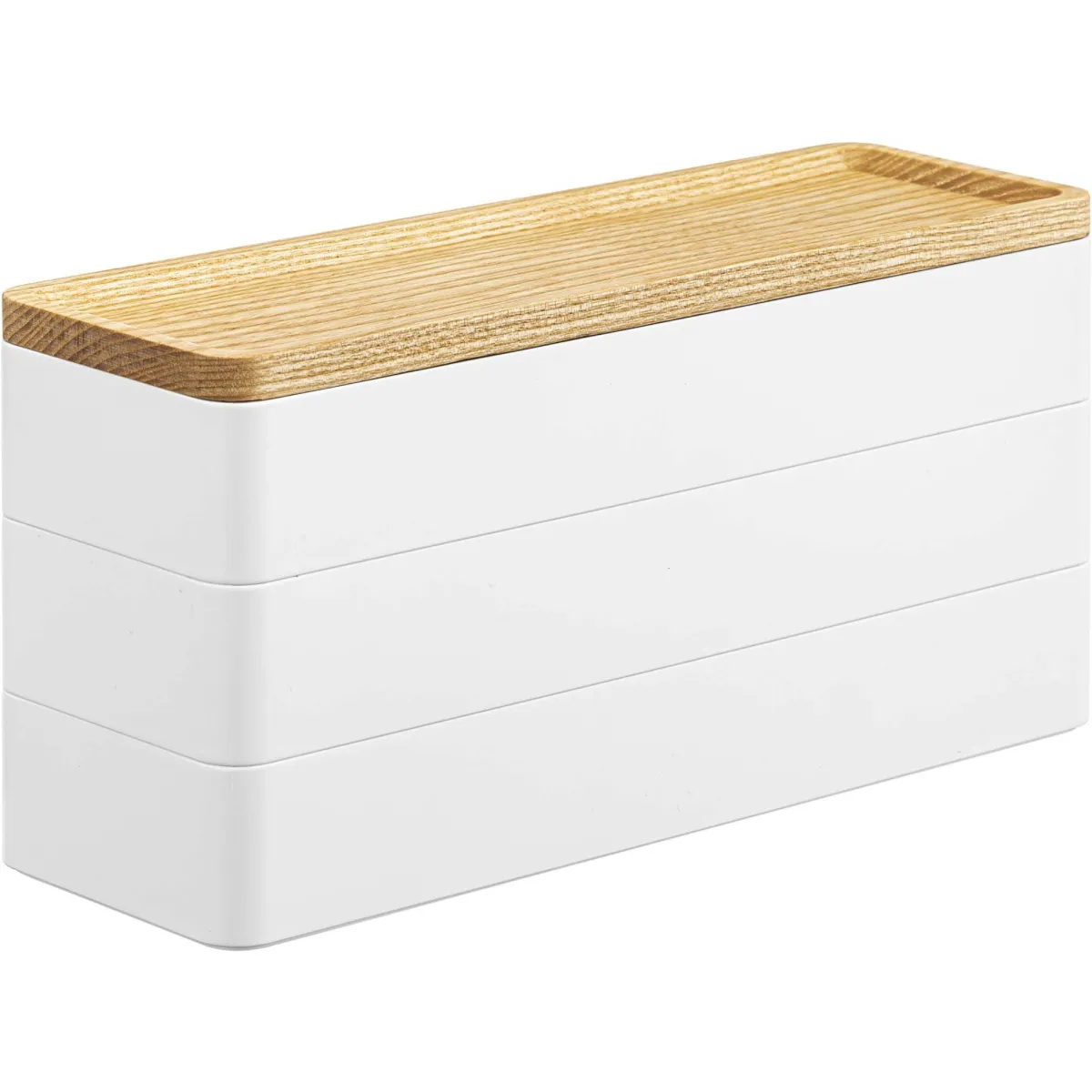 Yamazaki Blanc Boîte De Rangement 3 Tiroirs
