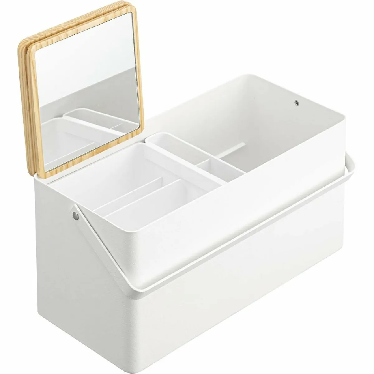 Yamazaki Blanc Boîte De Rangement Maquillage