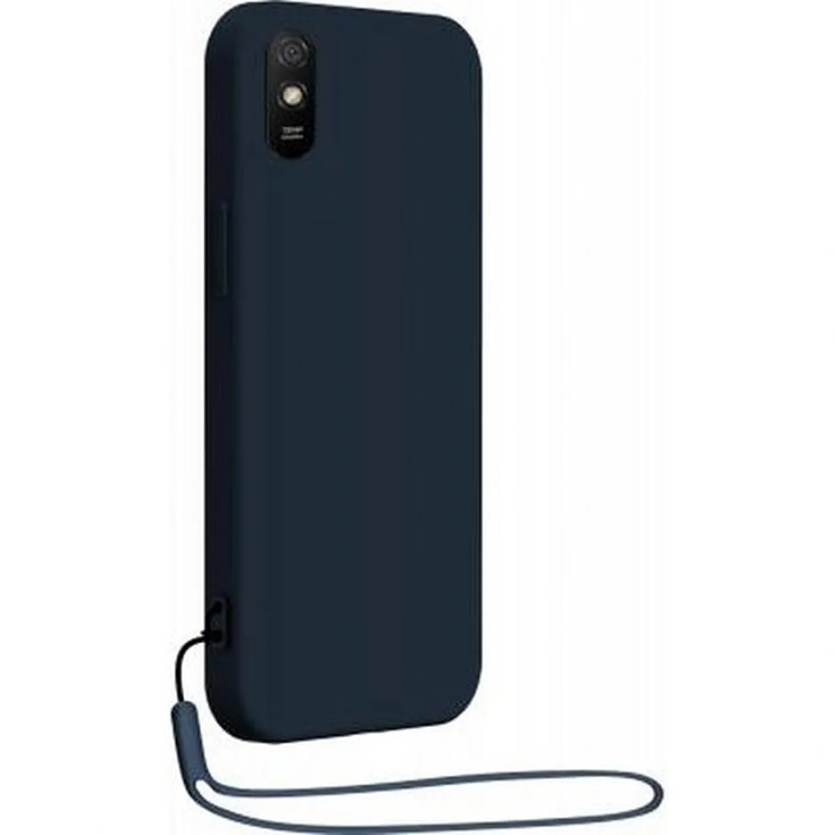 Bigben Bleu Connected Coque Pour Xiaomi Redmi 9A En Silicone Avec Dragonne Assortie Nuit