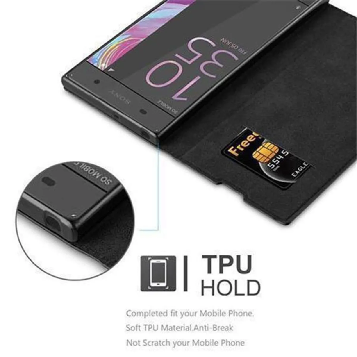 Coque En Gel Silicone TPU Transparente Pour Sony Xperia XA1 Plus - Protection Anti-chocs