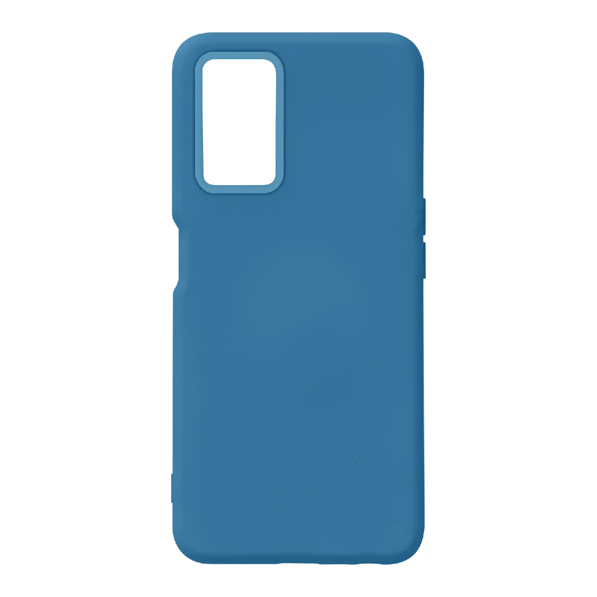 Avizar Bleu Coque Soft-Touch Pour Oppo A96 En Silicone Semi-Rigide Antidérapant