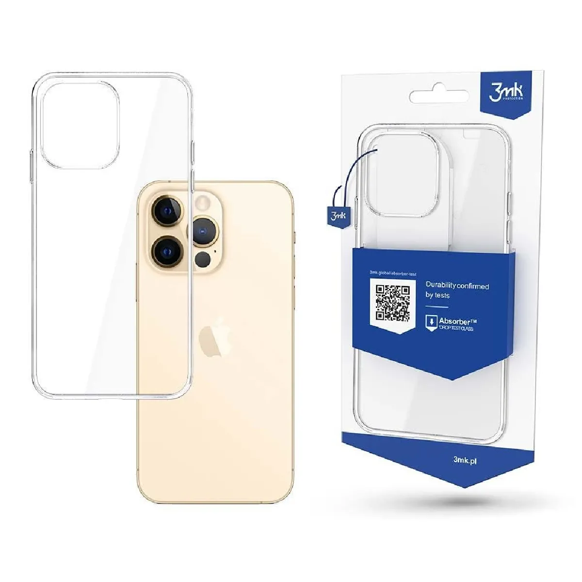 3Mk Coque Antichoc Clear Case Apple Iphone 13 Pro - Transparent