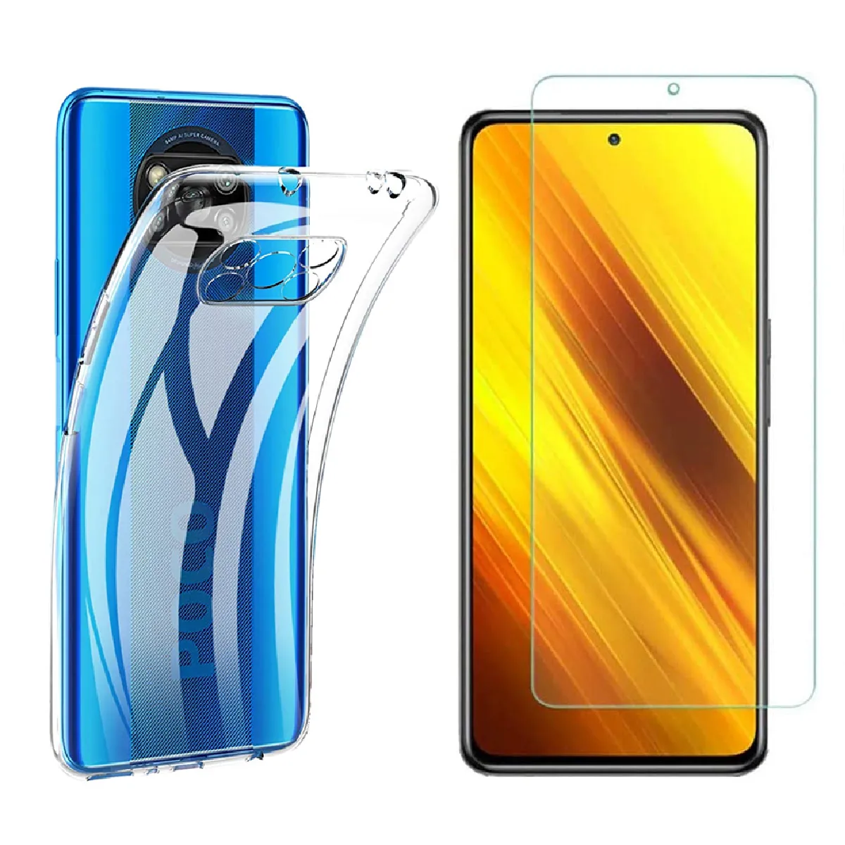 Xeptio Coque En Tpu Xiaomi Poco X3 Pro / Samsung Galaxy A32 (Non 5G) - Transparent