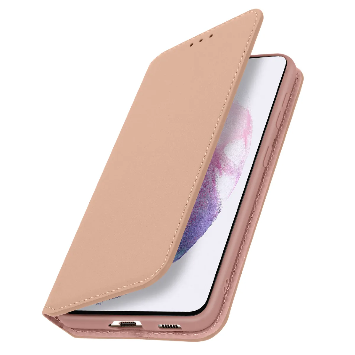 Avizar Rose Etui Pour Galaxy S21+ Champagne