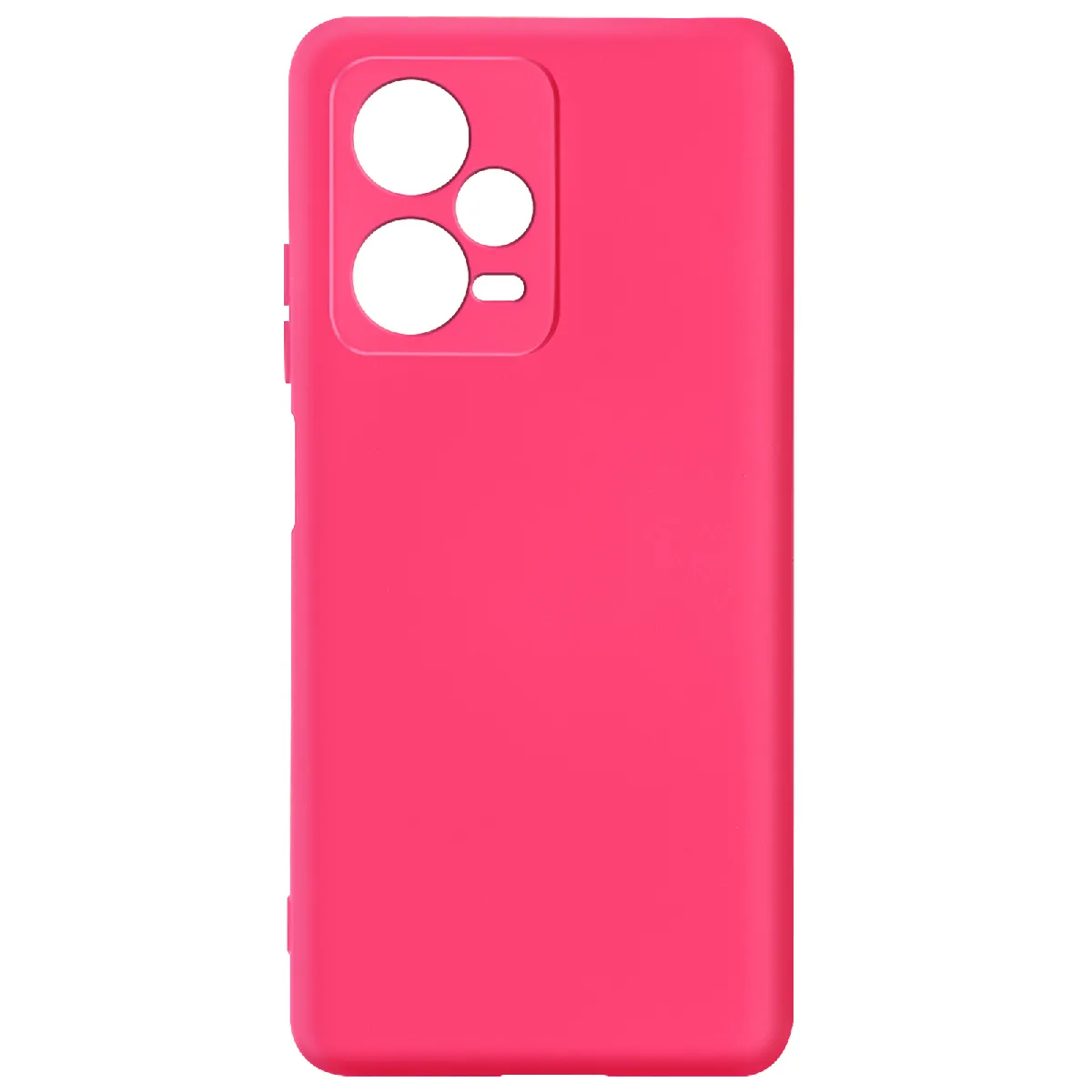 Avizar Rose Coque Soft-Touch Pour Redmi Note 12 Pro 5G Série Fast Cover Antidérapant Fuchsia