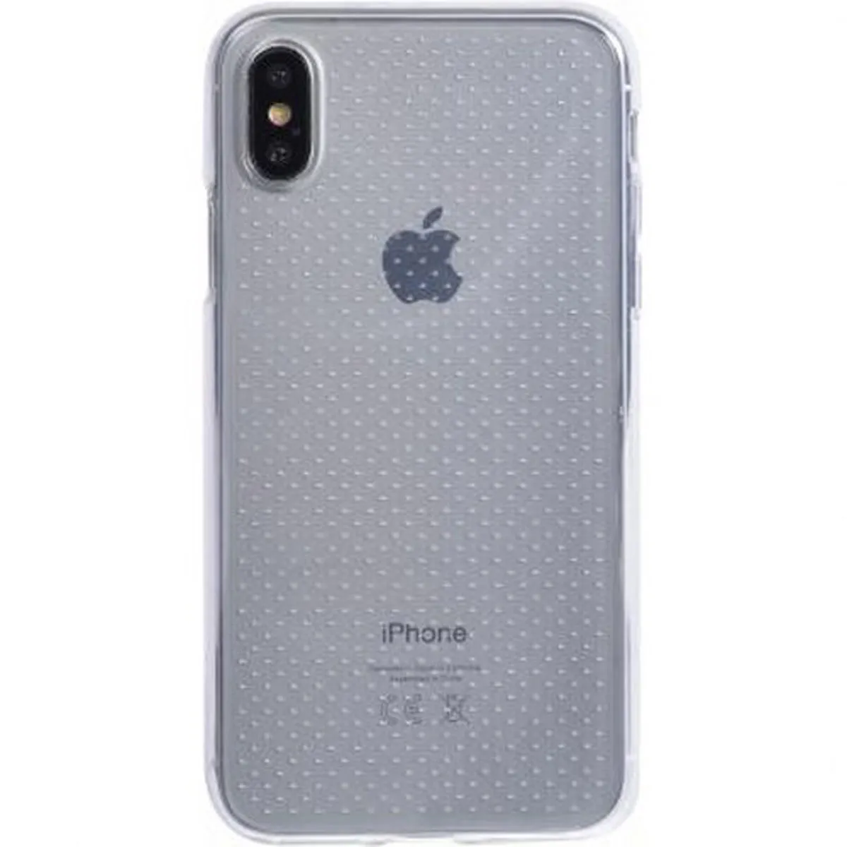 BIGBEN  Connected Coque Souple Transparente Dots pour iPhone X/XS