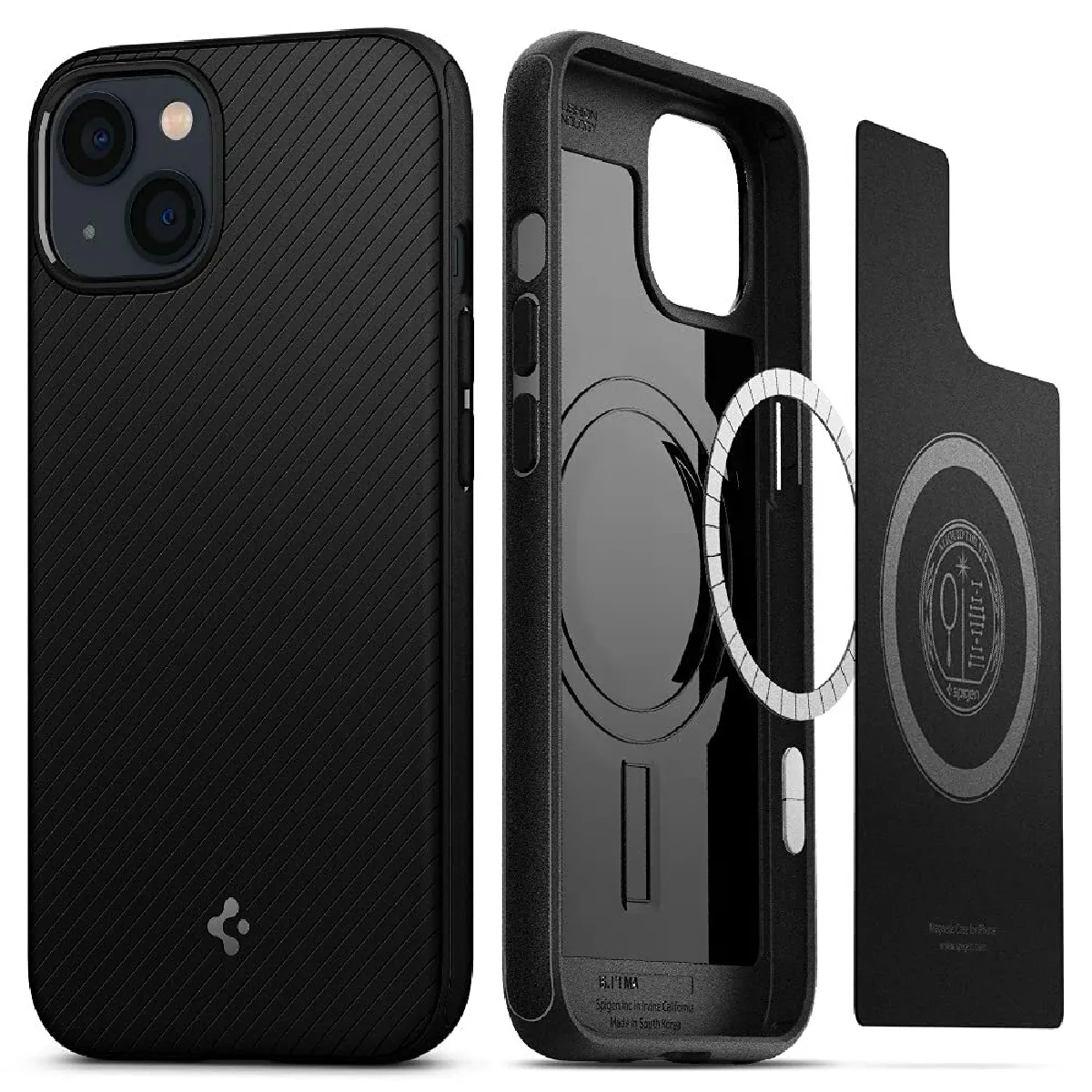 SPIGEN - Coque Mag Armor - Protection pour Smartphone - Compatible MagSafe - Noir - Image 2
