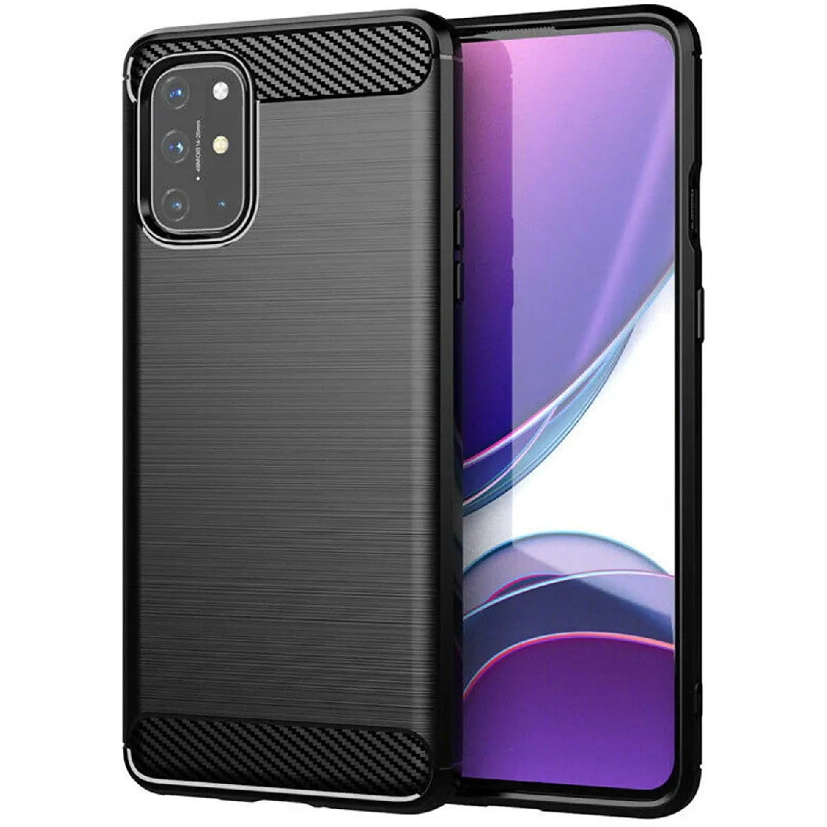 Xeptio Noir Coque En Fibre De Carbone Oneplus 8T 5G