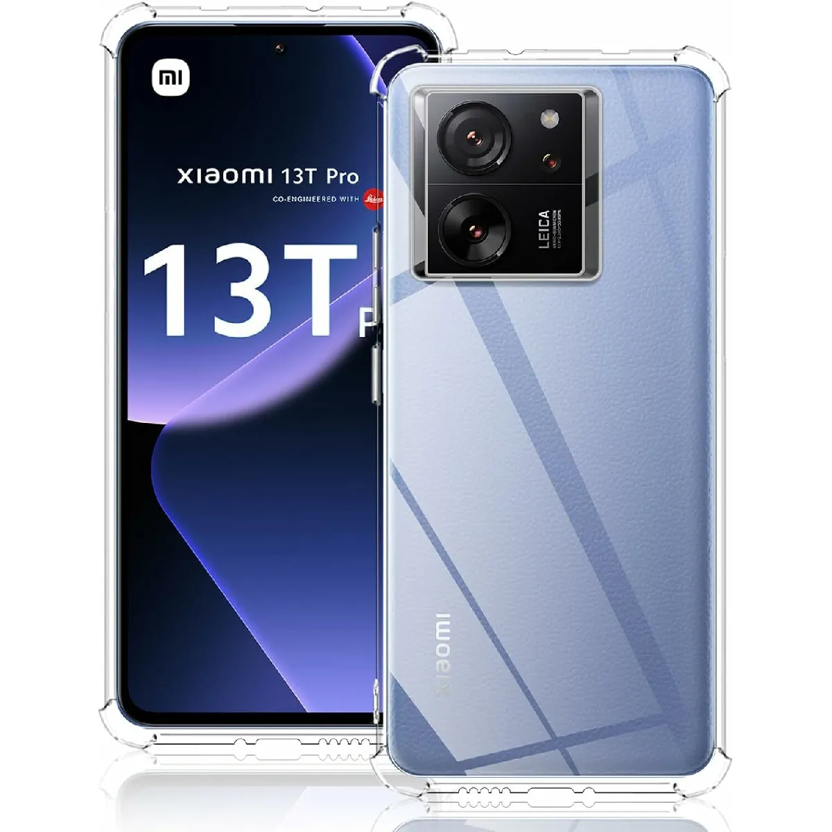 Xeptio Coque Bumper À Bords Renforcés Xiaomi 13T / 13T Pro 5G - Transparent