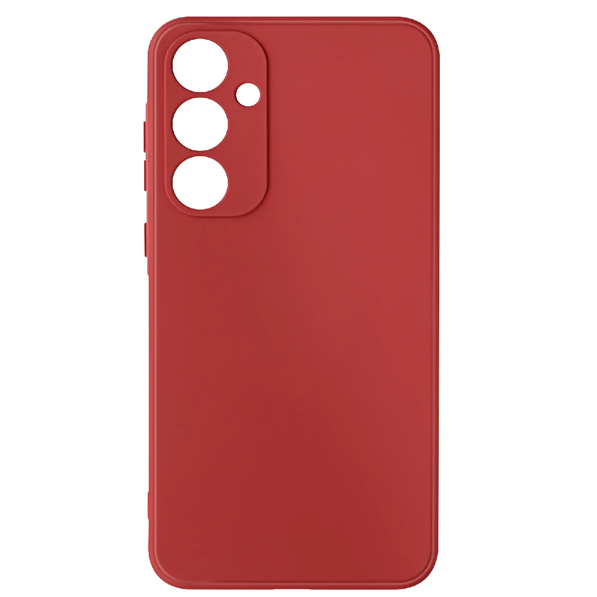 Avizar Rouge Coque Pour Samsung Galaxy A55 Soft Touch Mat Silicone Flexible Carmin