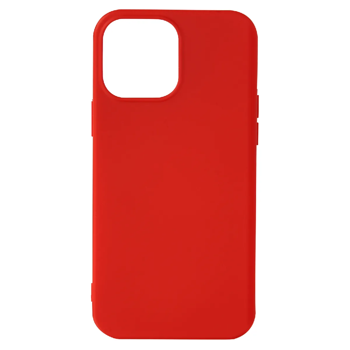 Avizar Rouge Coque Pour Iphone 13 Pro Max Silicone Semi-Rigide Finition Soft-Touch