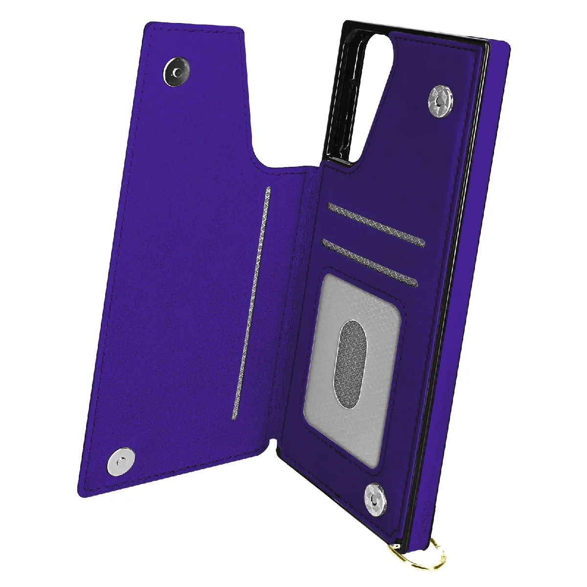 Avizar Violet Coque Cordon Pour Samsung Galaxy S21 Plus Multifonction Avec Lanière
