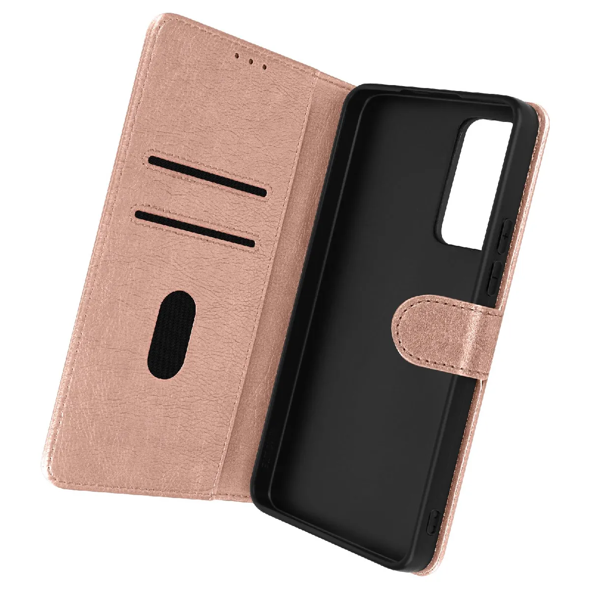 Avizar Rose Housse Pour Xiaomi 12 Lite Clapet Portefeuille Fonction Support Vidéo