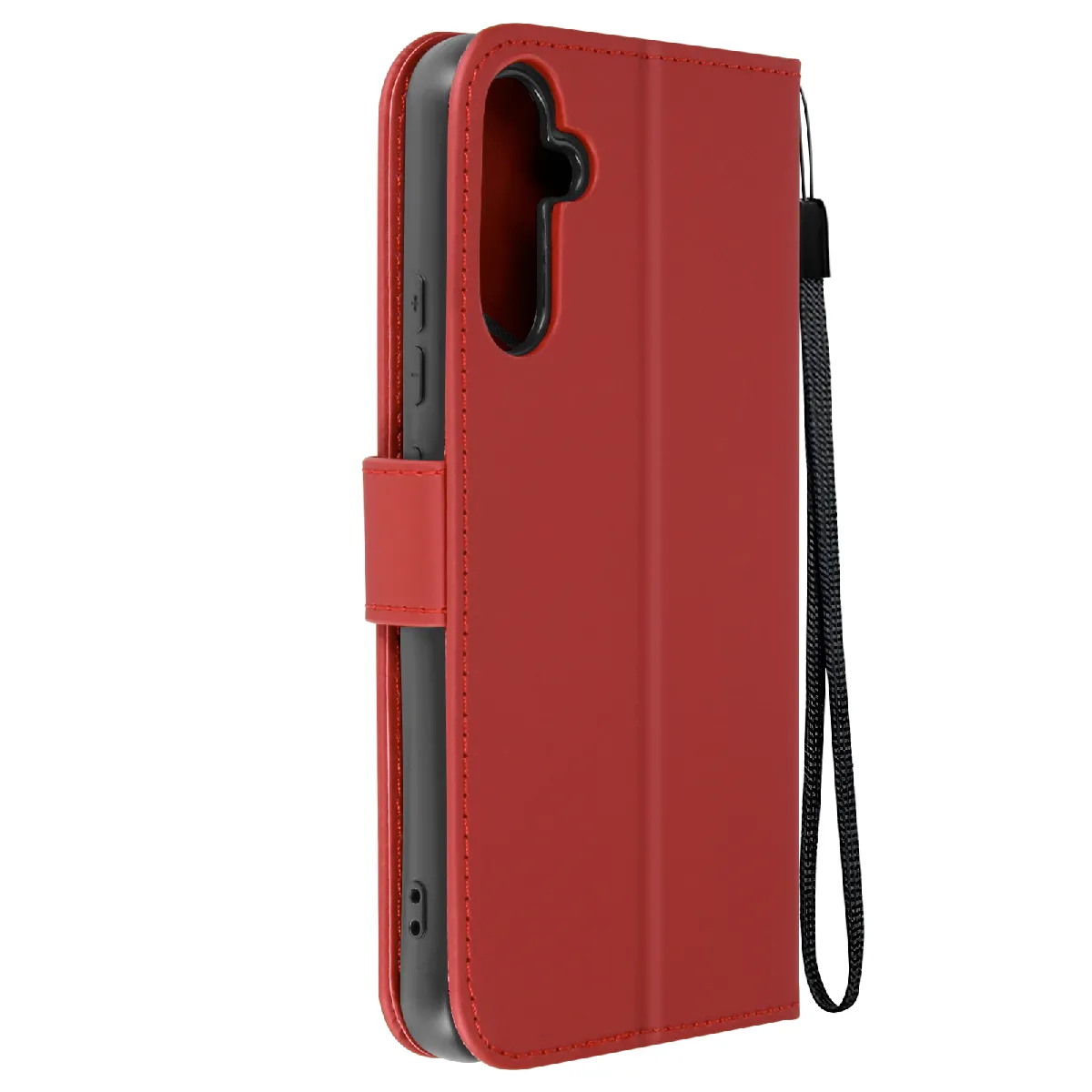 Avizar Rouge Étui Chat Pour Samsung A34 5G Portefeuille Support Vidéo Dragonne
