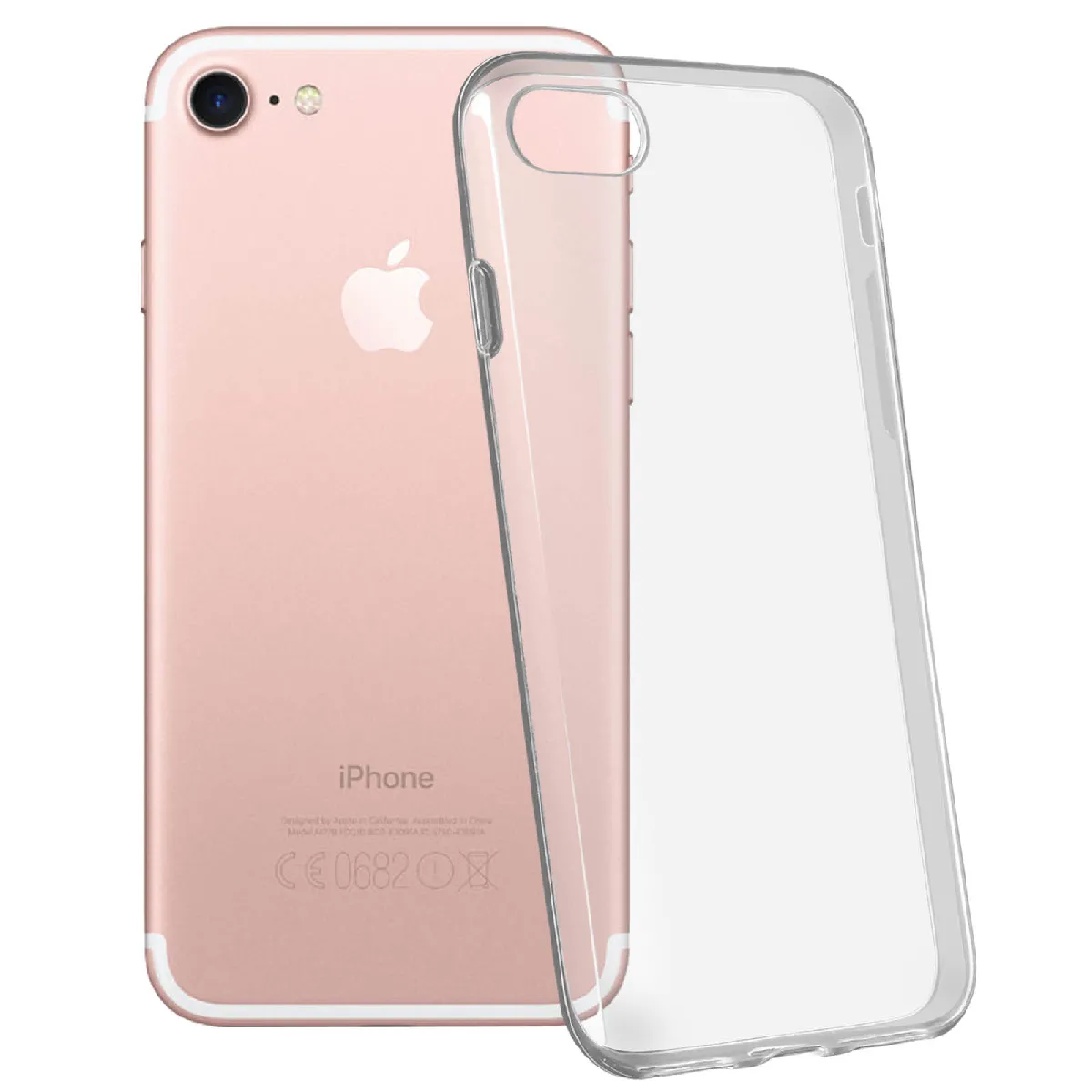 Avizar Coque Iphone Se 2022 / 2020 Et 8 / 7 Silicone Gel Ultra-Fine Transparent