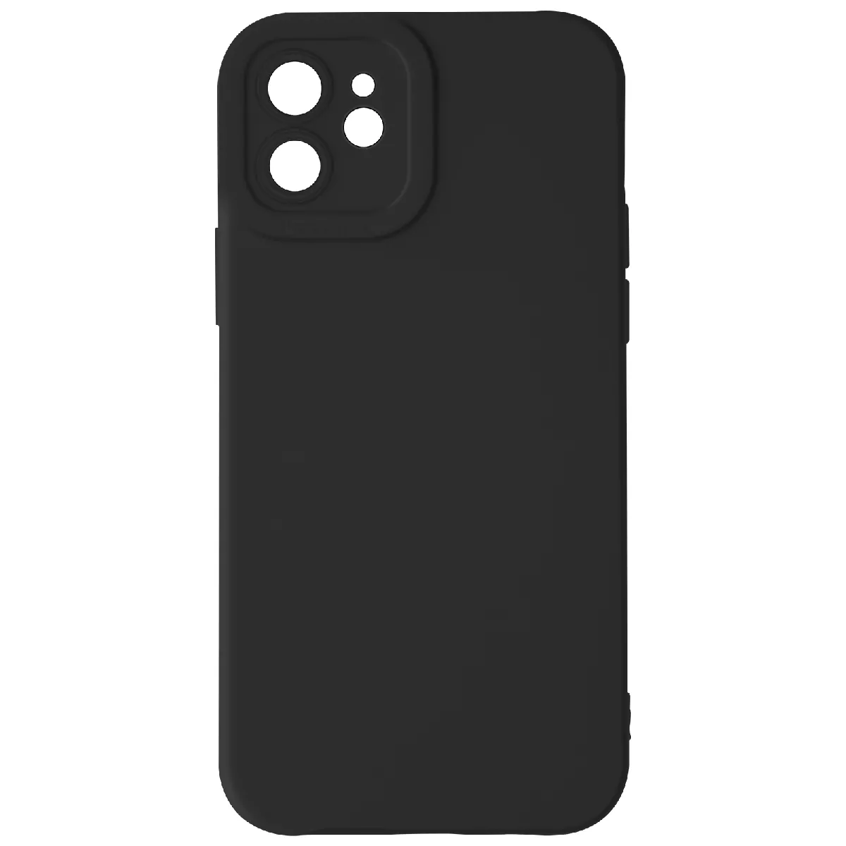 Avizar Noir Coque Pour Iphone 11 Silicone Mat Protection Caméra