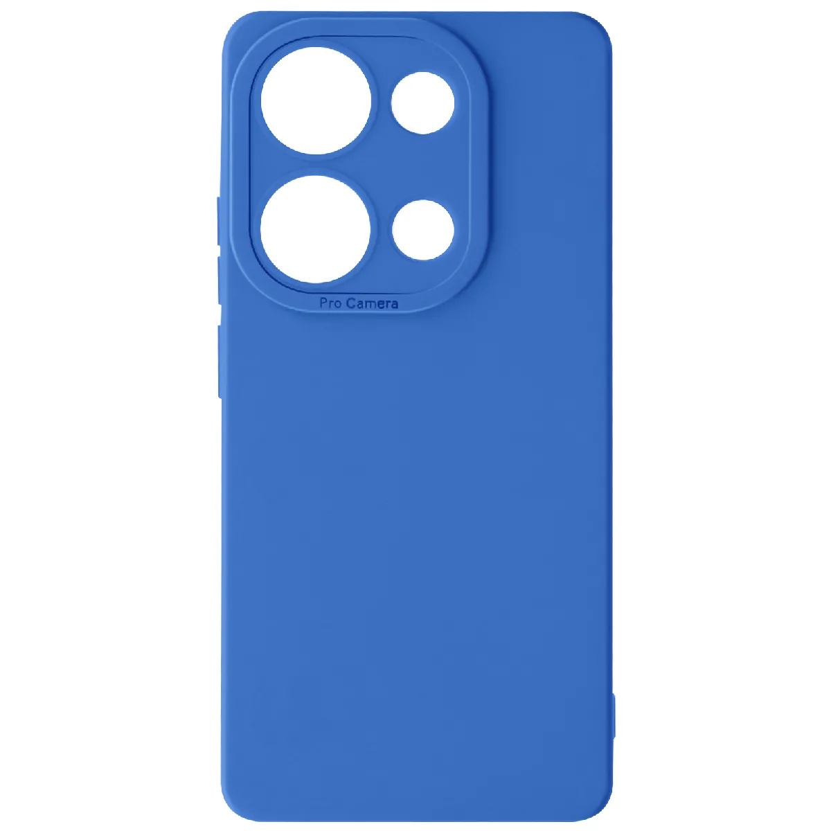 Avizar Bleu Coque Pour Xiaomi Redmi Note 13 Pro 4G Silicone Mat Protection Caméra