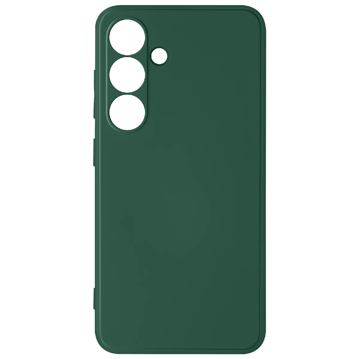 Avizar Vert Coque Pour Samsung Galaxy S24 Soft Touch Mat Silicone Flexible Foncé