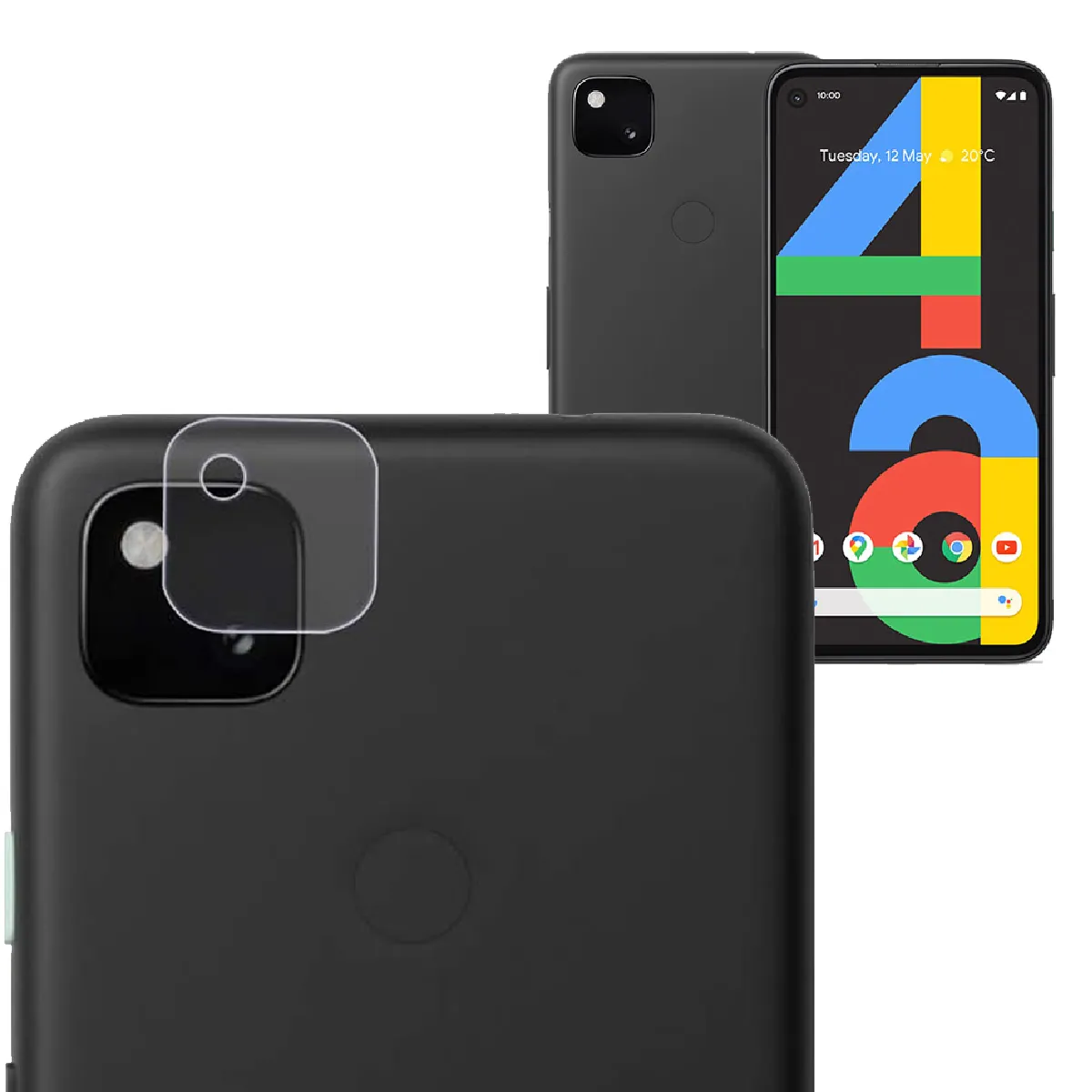 Xeptio Film En Verre Trempé Pour Objectif Google Pixel 4A 4G - Transparent