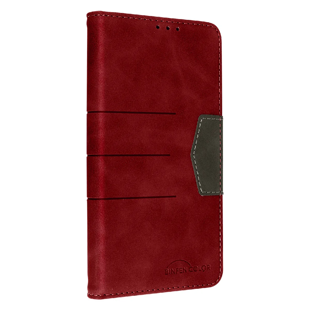 Avizar Rouge Étui Pour Galaxy S23 Portefeuille Et Support Vidéo Simili Cuir Bicolore