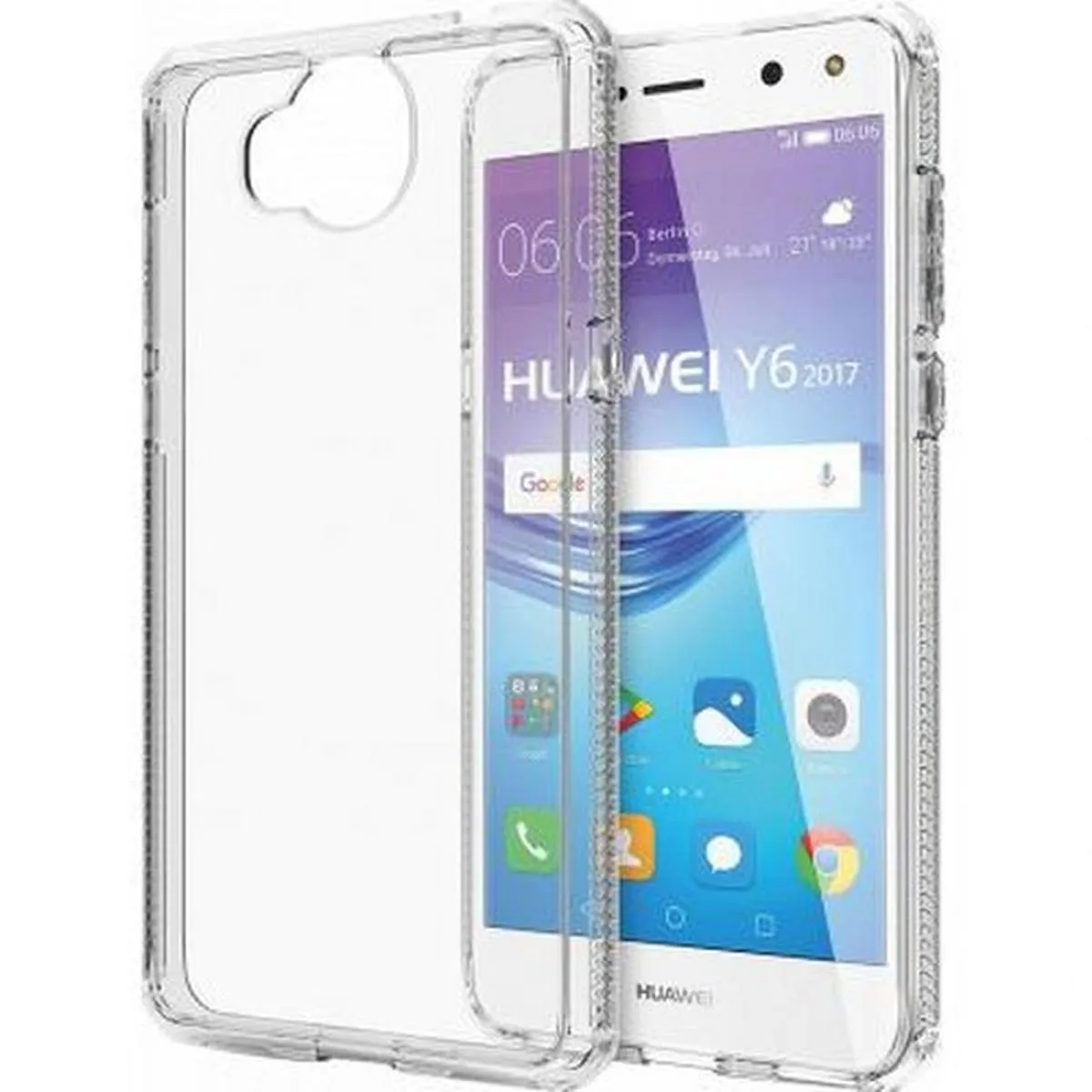 Itskins Coque Pour Huawei Y6 2017 Rigide Hybrid Transparent