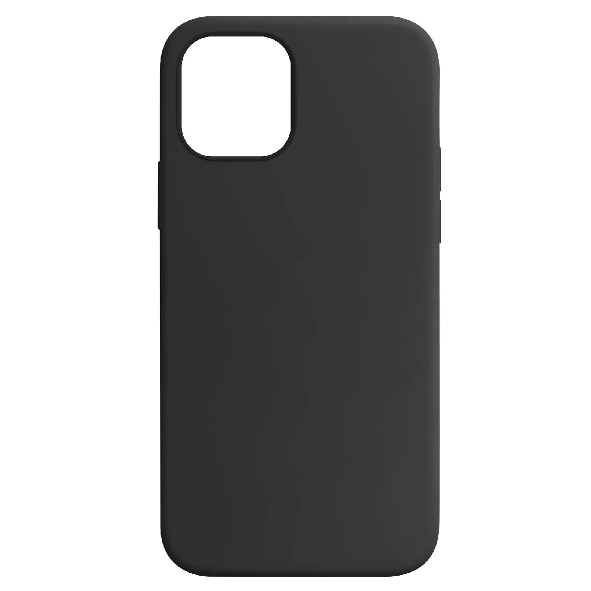 Avizar Noir Coque Pour Iphone 12 Et Pour Iphone 12 Pro Silicone Souple Classic Case