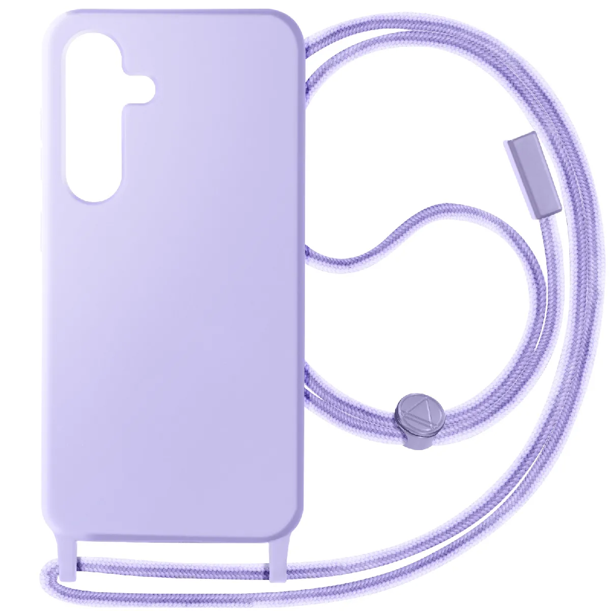Avizar Violet/Clair Coque Cordon Semi-Rigide Pour Samsung S24 Et S25