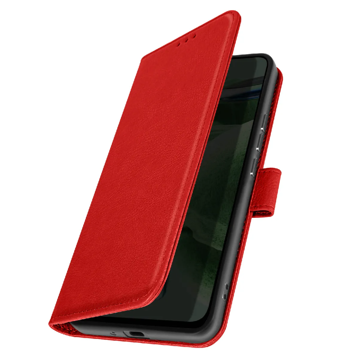 Avizar Rouge Étui Pour Iphone Xr Portefeuille Et Support Vidéo