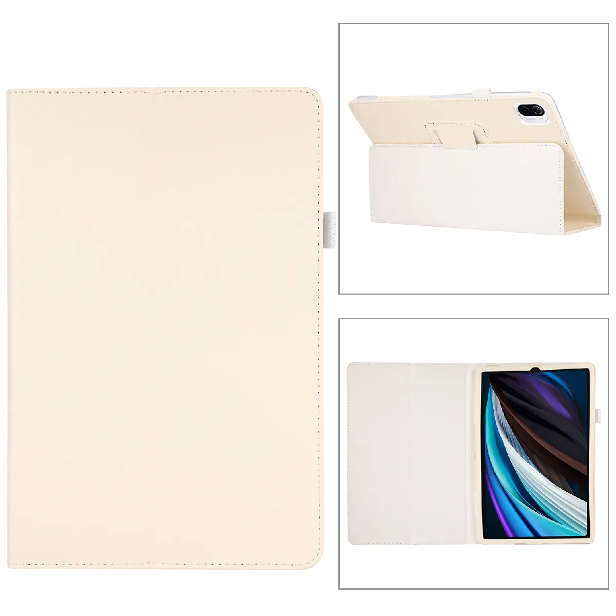 Xeptio Beige Housse Avec Stand En Similicuir Xiaomi Redmi Pad 2022