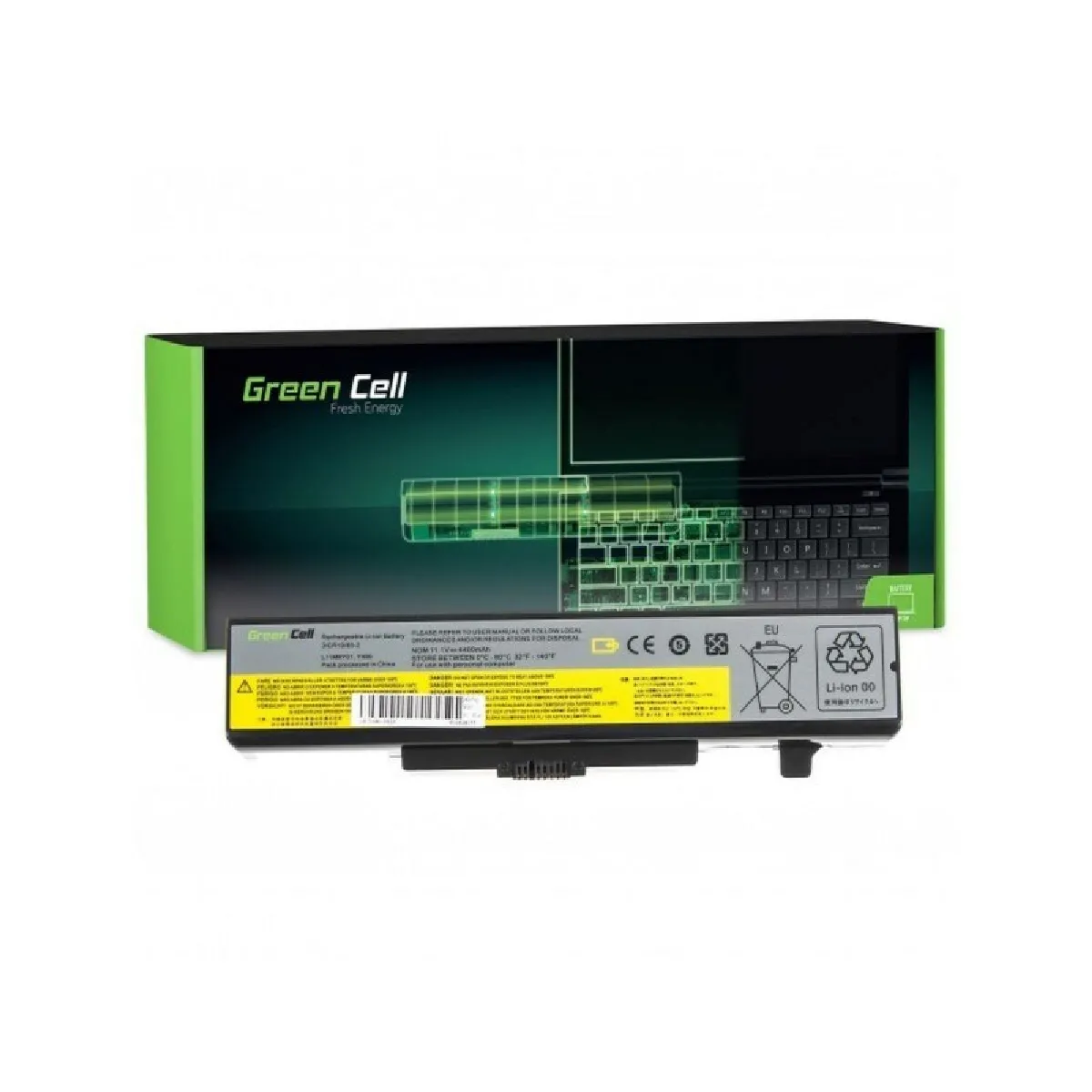 Green Noir Batterie Pc Portable - 4400 Mah