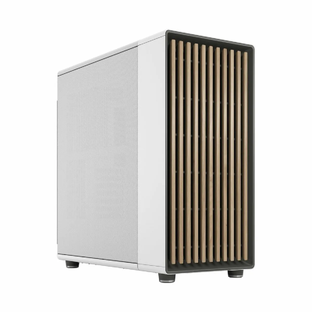 Fractal Design Blanc/Bois Boîtier Pc North Xl Grand Tour Avec Panneau Latéral En Maille - Image 3
