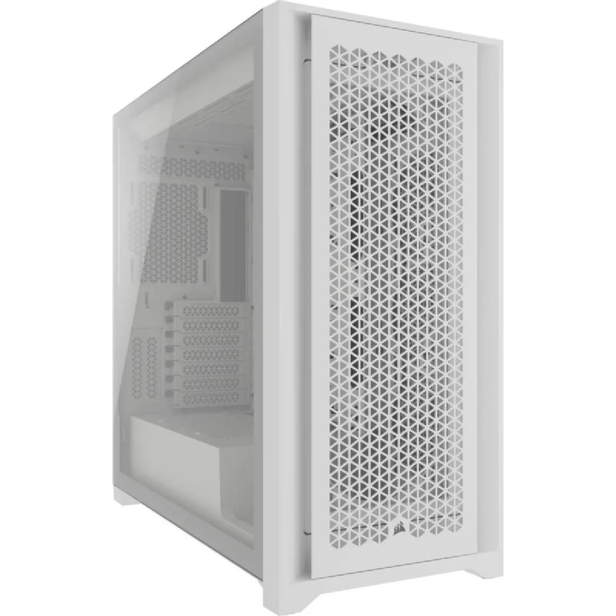 Non Communiqué Blanc Corsair 5000D Core Airflow - Mid Tower - Atx - Panneau Latéral Fenêtré (Verre Trempé) - Pas D'alimentation (Atx) - Usb/Audio - Image 2