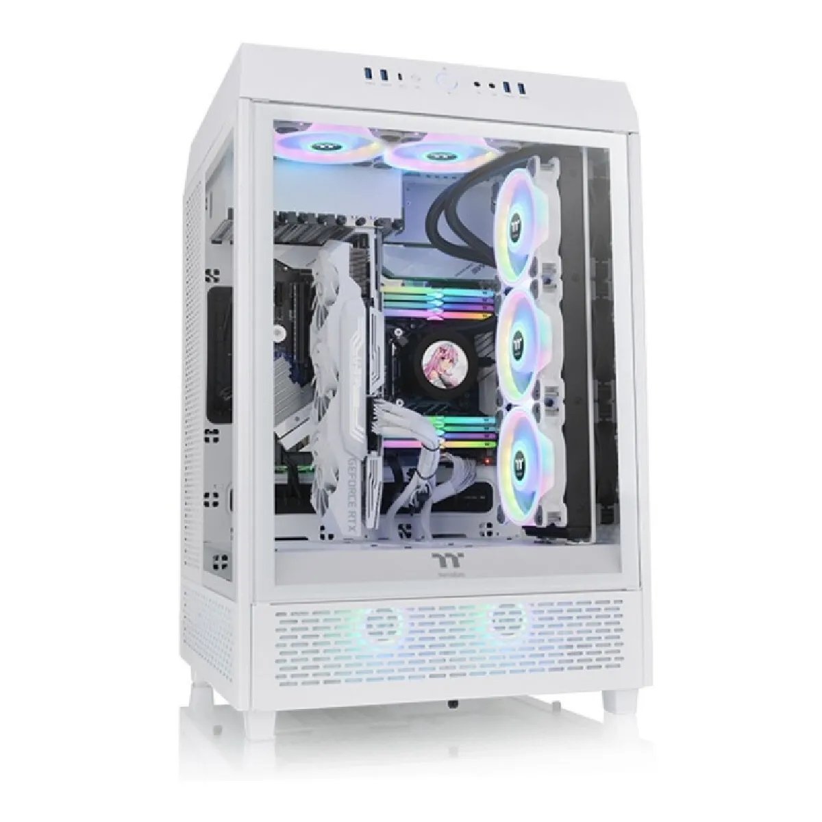 Thermaltake Blanc The Tower 500 - Atx - Non Rgb - Avec Fenêtre