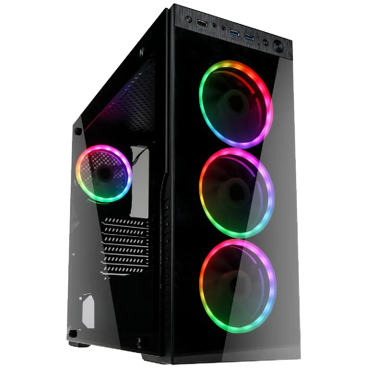 Kolink Noir Horizon Cubierta Para Pc Midi Tower - Neuf - Image 4
