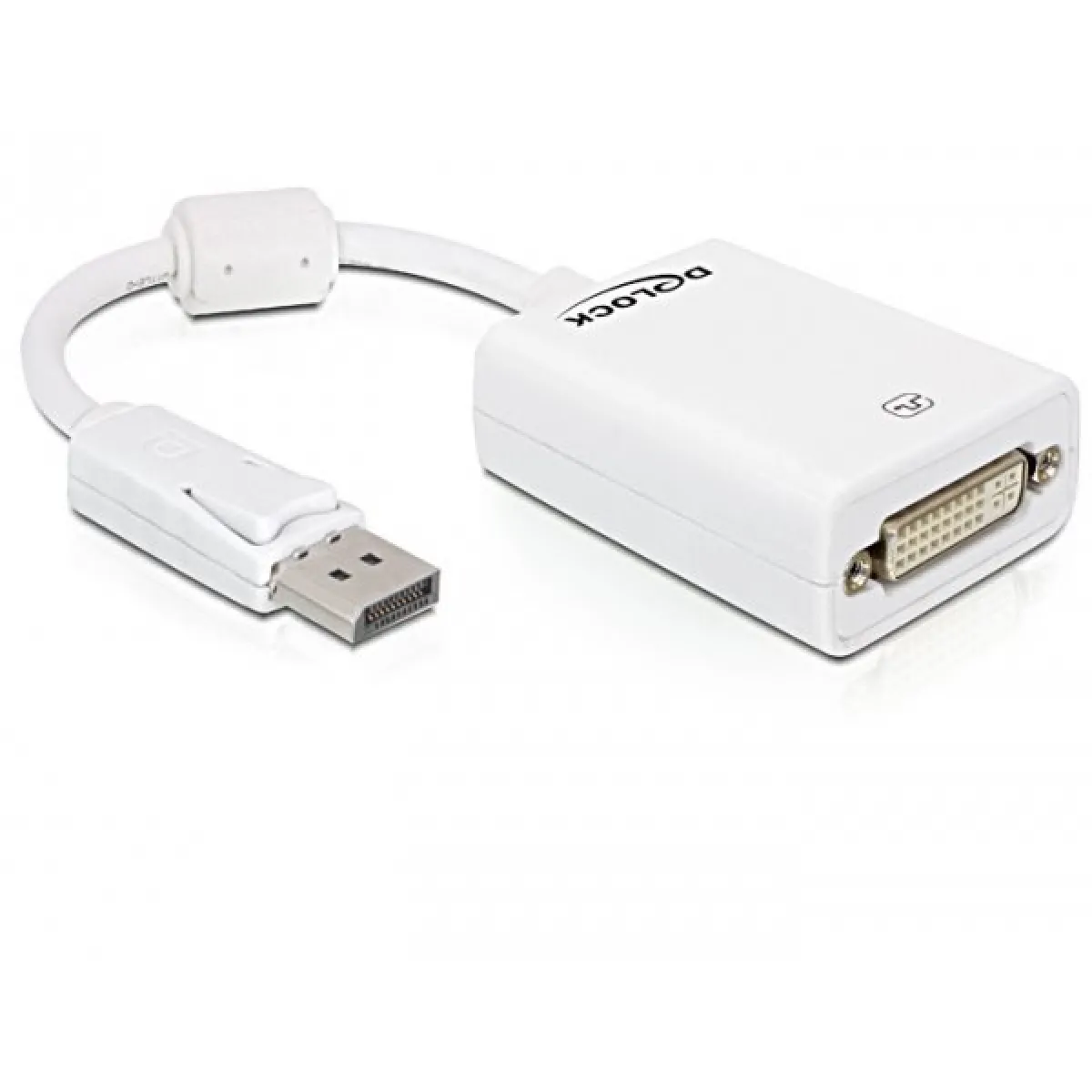 DeLOCK 61765 Adaptateur DisplayPort vers DVI 0,13 m Blanc