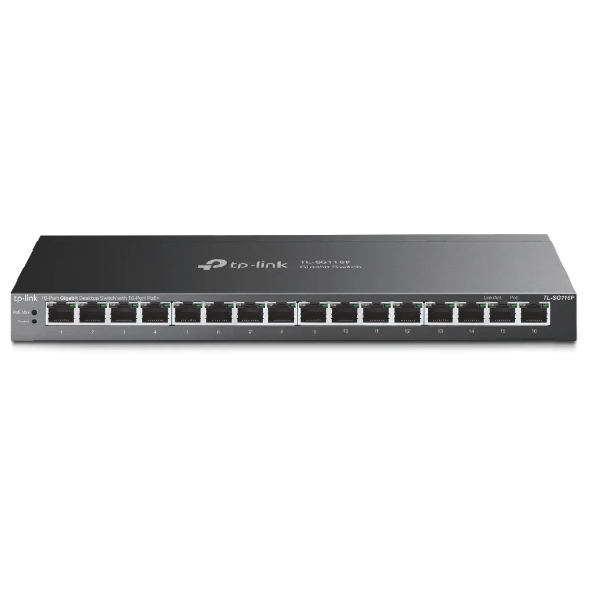 TP Link TL SG116P commutateur réseau Non géré Gigabit Ethernet 101001000 Connexion Ethernet supportant 'alimentation via ce port PoE Neuf - vue 3