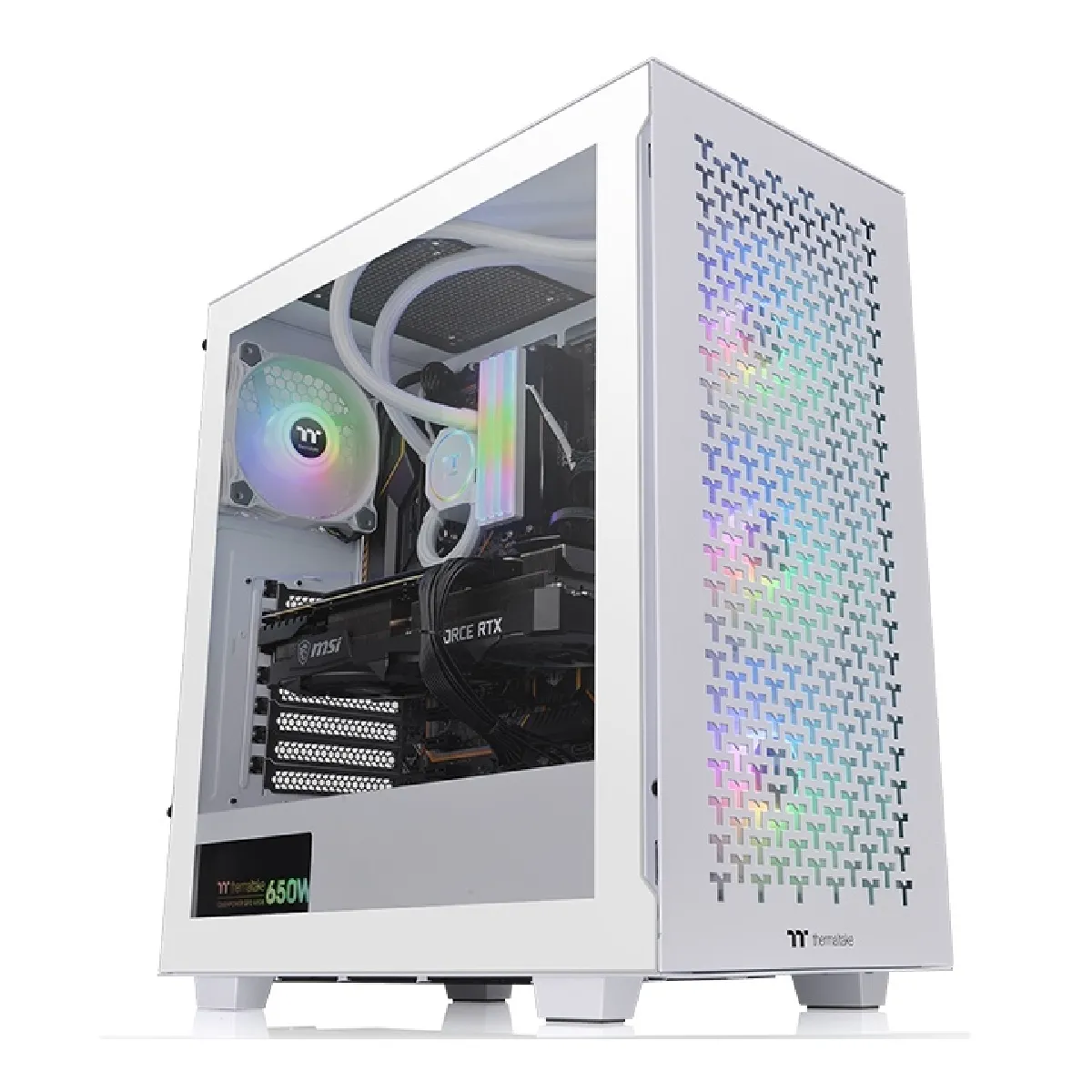 Thermaltake Blanc V350 Tg Argb - Atx - Argb - Avec Fenêtre