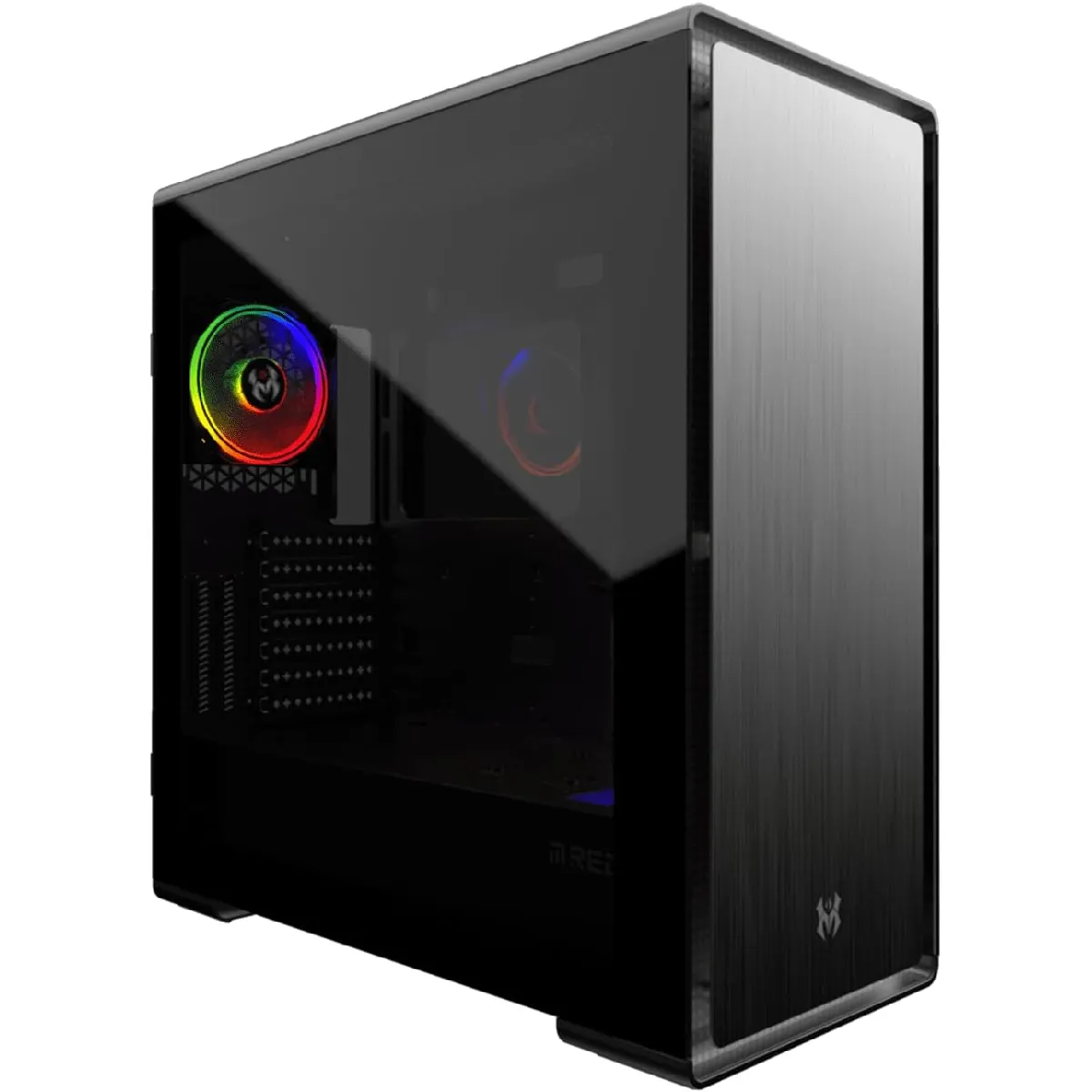 M.red Iron Glass Dark - Atx - Rgb - Avec Fenêtre