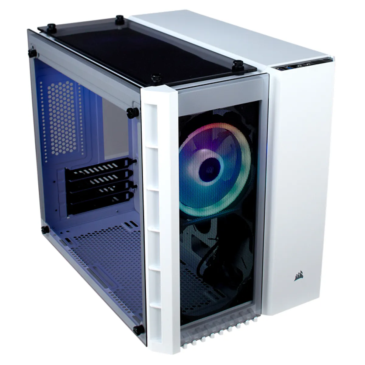 Corsair Blanc Crystal Series 280X - Micro-Atx - Rgb - Neige - Avec Fenêtre