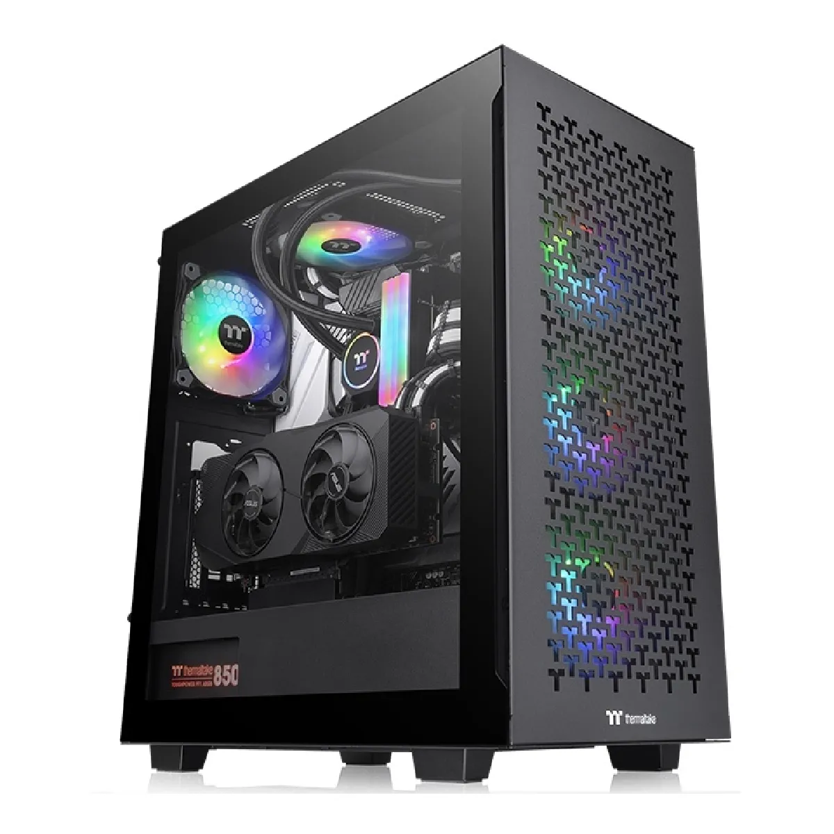 Thermaltake Noir V350 Tg Argb - Atx - Argb - Avec Fenêtre
