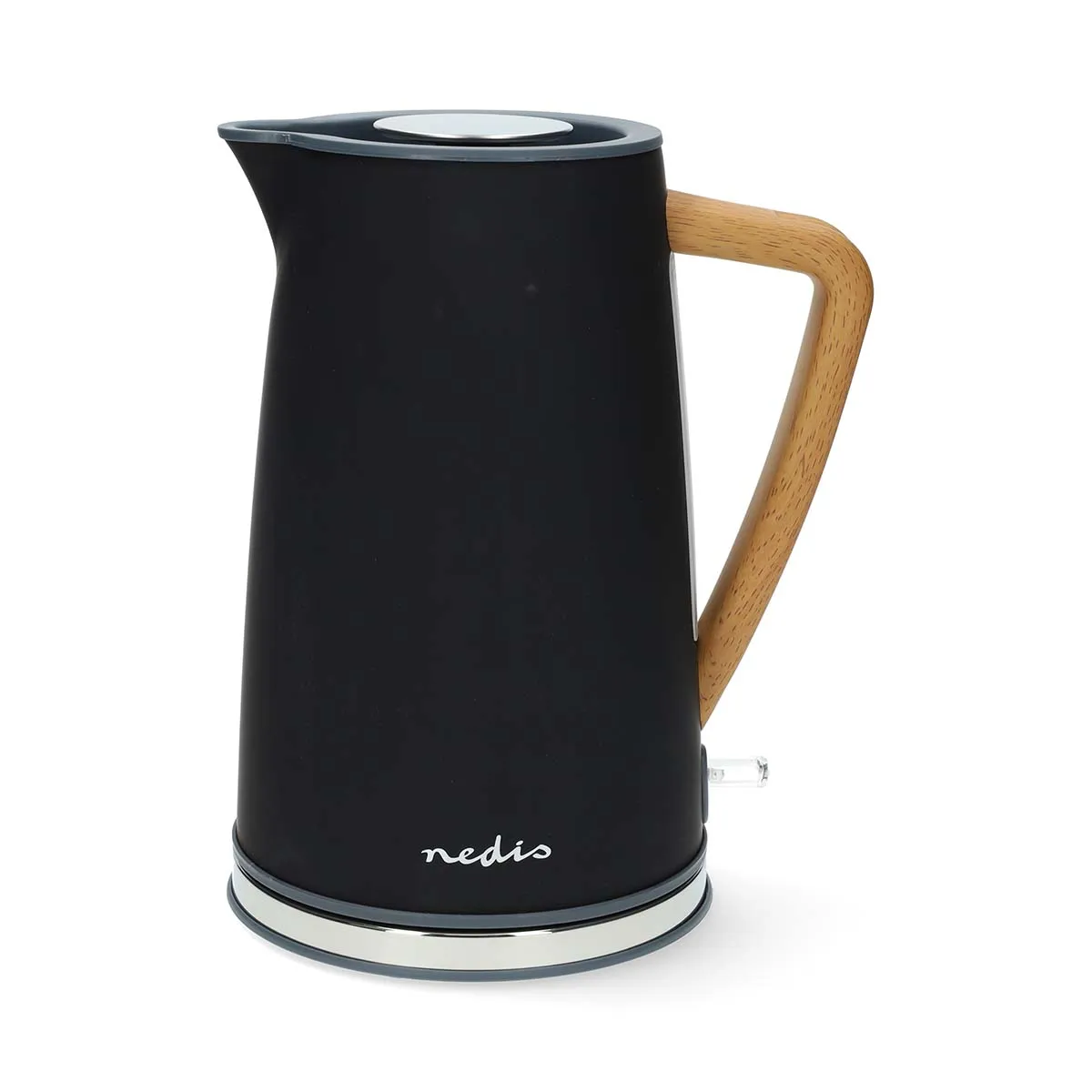 NEDIS  Bouilloire &Eacute;lectrique 1.7L Douce au Toucher 2200W avec Contr&ocirc;leur Strix Noir