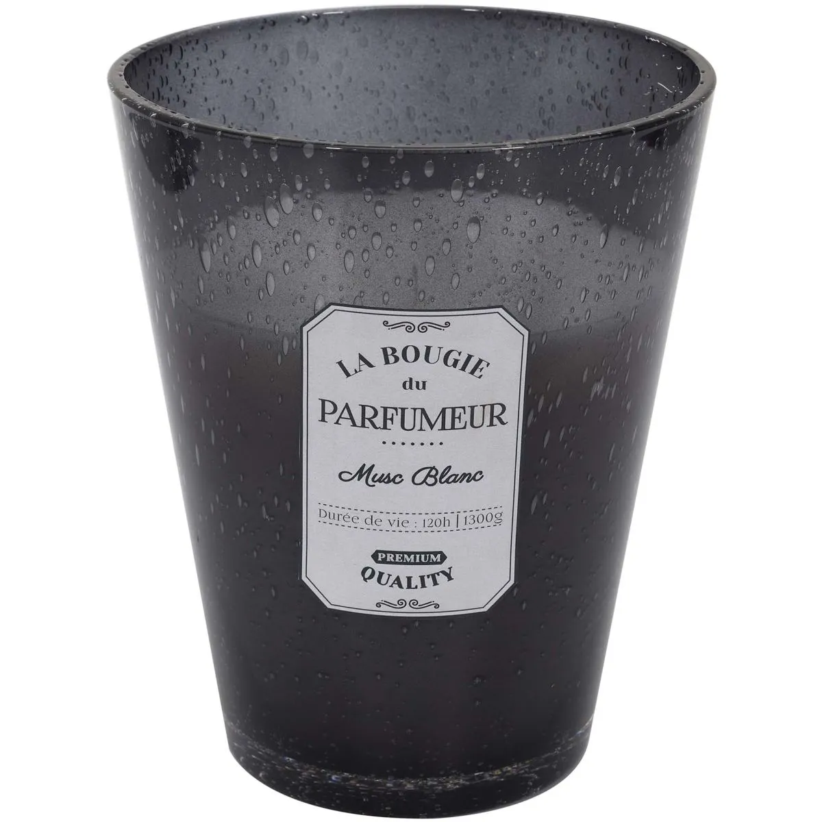 Non Communiqué Gris Bougie Parfumée Pot En Verre Bulle Foncé - Image 3